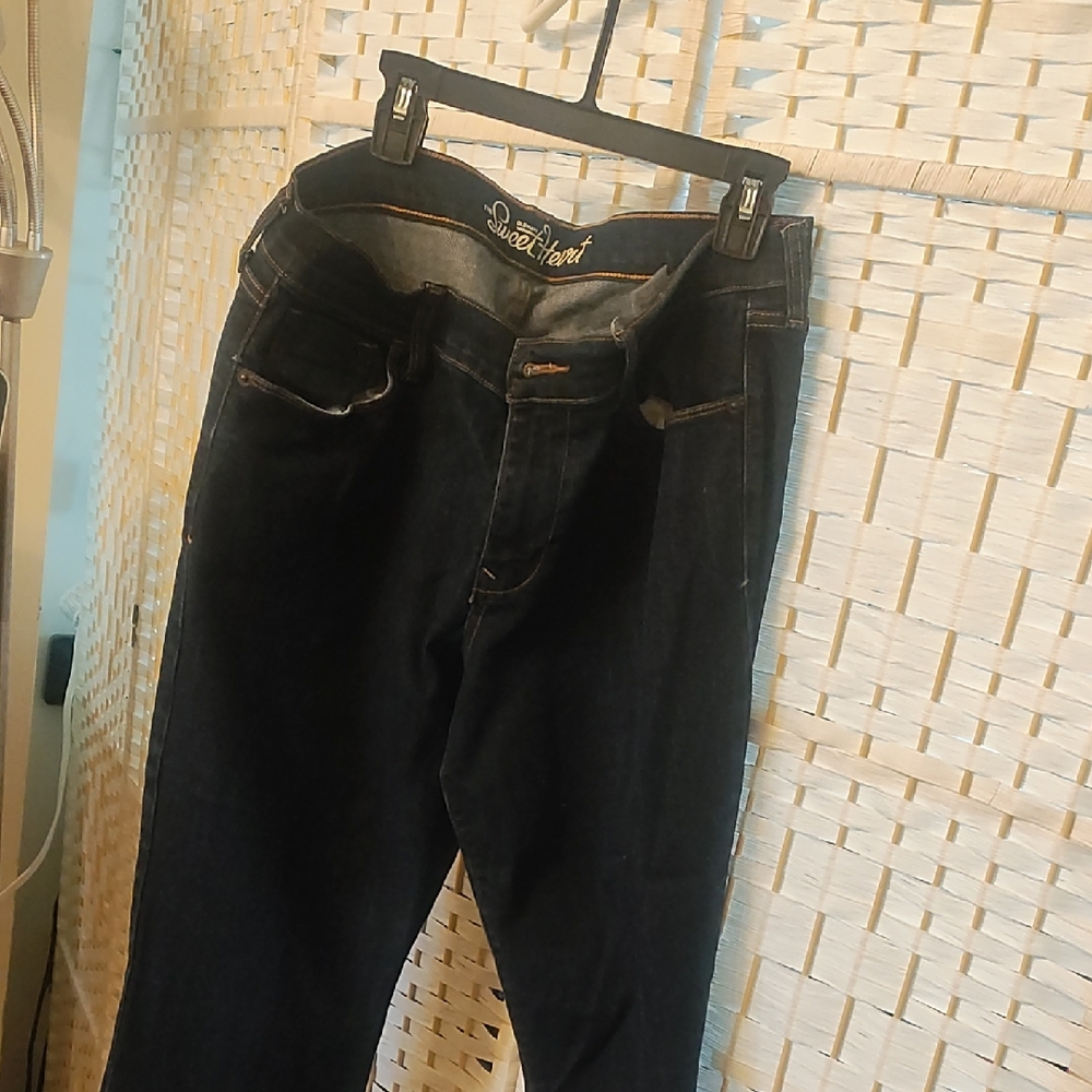 Old Navy Women's Straight Leg Jeans - Dark Blue